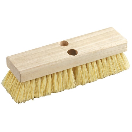 Dqb DQB 10 in. W Medium Bristle Wood Handle Scrub Brush 08760